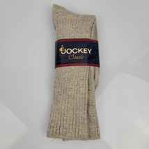 NOS Men Jockey Classic Marled Oatmeal Ribbed Cotton Socks USA Made 10-13... - £17.91 GBP