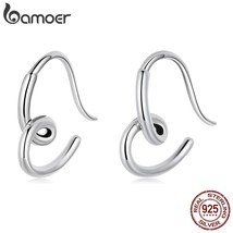 Authentic 925 Sterling Silver Simple Heart Women Ear Studs Tiny New Model Silver - £17.23 GBP