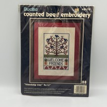Bucilla Counted Bead Embroidery 49470 Friendship Tree Kit 9x12&quot; NEW - $9.99