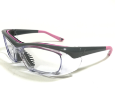 OnGuard Safety Goggles Eyeglasses Frames OG220S Gray Pink Clear Z87-2 55-15-130 - £43.94 GBP