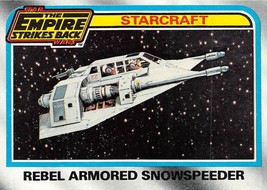 1980 Topps Star Wars Starcraft #139 Rebel Armored Snowspeeder Hoth C - £0.70 GBP