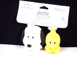 Hallmark Better Together magnetic ornaments Peanuts Snoopy &amp; Woodstock NEW 2023 - £12.65 GBP