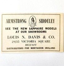 1954 Louis Davis Armstrong Siddeley Dealer Advertisement Automobilia E89F3 - $28.02 CAD