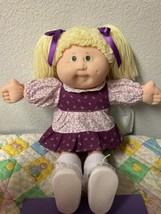 RARE 15th Anniversary Vintage Cabbage Patch Kid Girl Lemon Hair Blue Eyes HM#3 - £237.26 GBP