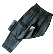 NWT J Brand Asawa in Black Textured Snakeskin Brocade Crop Trouser Pants 2 $550 - £40.54 GBP