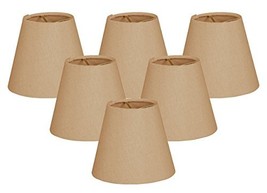 (6 Pack) Royal Designs 5&quot; Hardback Empire Antique Gold Chandelier Lamp Shade, 3  - £43.06 GBP