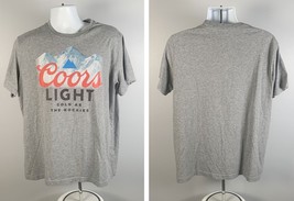 Coors Light Beer Cold as the Rockies T Shirt Mens XL Cotton Polyester Gray - $21.73