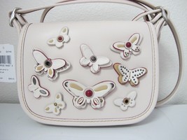 New Coach Patricia 18 Butterfly Applique Saddle Handbad - $188.10
