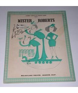 Hugh O&#39;Brian Mister Roberts Autographed Theatre Program 1956 Melodyland ... - $1,900.49 MXN