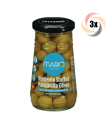 3x Jars Mario Pimiento Stuffed Manzanilla Olives | 5.75oz | Fast Shipping! - $20.75