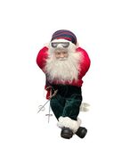 Vtg JCPenney Christmas Wipe Out Skier Santa 14” Figurine Beanie Sunglass... - €38,50 EUR