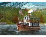 Cameriera Di The Mist Steamer &amp; Acciaio Arco Ponte Niagara Ny Unp DB Car... - $5.08
