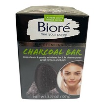 Biore Pore Penetrating Charcoal Soap Bar Face Cleanser Bars 3 Pack 3.77 ... - £67.53 GBP