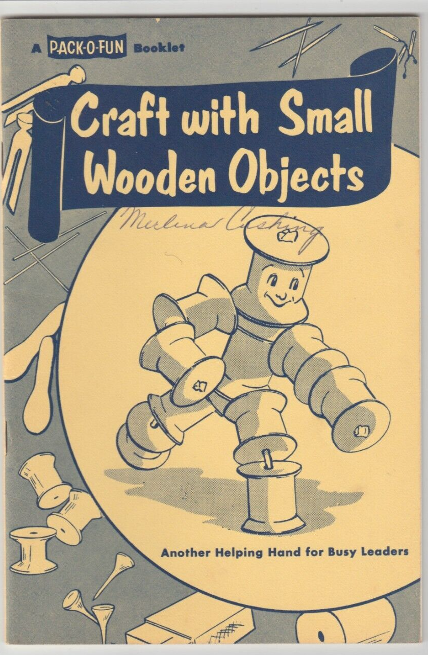 Pack O Fun Craft With Small Wooden Objects Pattern Instruction Booklet - $0.99