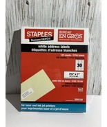 White Address Labels for Laser and Ink Jet Printers 3750 labels 2 5/8&quot; x 1&quot; - £15.15 GBP