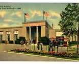YMCA Building New York World&#39;s Fair 1940 Linen Postcard - £7.79 GBP