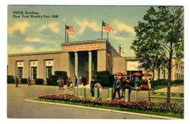 YMCA Building New York World&#39;s Fair 1940 Linen Postcard - £7.77 GBP