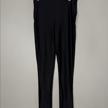 Black High-Waisted Nylon Leggings Large - $9.80