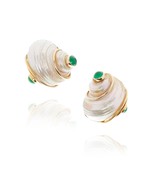Authenticity Guarantee

14k Yellow Gold Turbo Shell Ear Clips with Emera... - $4,034.29 CAD