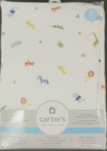 Carter&#39;s Baby Quilted Playard Fitted Sheet Colorful Jungle Animals - £11.05 GBP