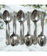 Antique International MOSELLE Silverplate Vintage Grapes 6 Teaspoons 6-1/8&quot; - $63.11 CAD