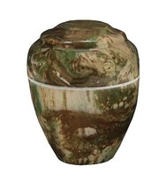 Small/Keepsake 18 Cubic Inch Camo Vase Cultured Marble Cremation Urn for Ashes - £169.96 GBP