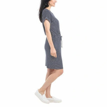 Hilary Radley Women&#39;s Short Sleeve Dress Size XL Color Indigo/White Stripe - $34.65