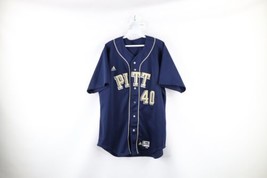 Adidas Mens 46 Game Worn University of Pittsburgh Baseball Jersey #40 2008 Navy - £94.92 GBP