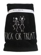 Rae Dunn Halloween Hand Towels Set of 2 Skeleton Trick or Treat Black 16 x 30 in - £19.86 GBP