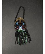 Beaded Native American Style Coin Bag Seed Bead Snap Mini Size - $561.02 MXN