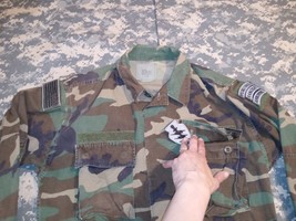 Woodland Bdu Hot Weather Jacket Special Forces Airborne W/PATCHES Small Short - $36.44