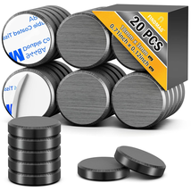 20Pcs Magnets for Crafts with Adhesive Backing, round Ferrite Craft Magn... - $10.22 CAD