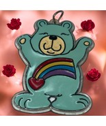 Vtg Rainbow Dead Bolt Care Bear Keychain Handpainted Key Fob Cute Retro ... - $15.23 CAD