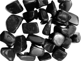 6X Black Onyx Premium Tumbled Stones 25-30mm Reiki Healing Crystals Memory Focus - £8.84 GBP