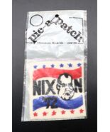Vtg Richard Nixon&#39;s 1972 Presidential Campaign Pic A Patch Stick or Sew ... - $218.37 MXN