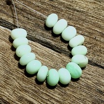 13.10cts Natural Opal Smooth Rondelle Beads Loose Gemstone Size 6mm 15pcs - £4.60 GBP