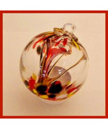 Hanging Glass Ball 3&quot; Diameter Autumn Tree Witch Ball (1) HB112 - $22.86 CAD