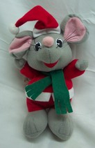 Trendmasters Holiday Christmas Santa Mouse W/ Sound 7&quot; Plush Stuffed Toy 1999 - £14.35 GBP