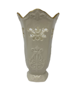 LENOX Cream and Gold Vase with Cutwork - $25.97 CAD