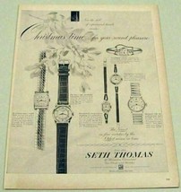 1952 Print Ad Seth Thomas Men&#39;s &amp; Ladies Wrist Watches General Time Thomaston,CT - £10.88 GBP