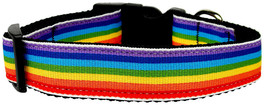 Rainbow Striped Nylon Collars Rainbow Stripes Large - €26,38 EUR