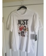 Nike &quot;Just Do It&quot; Basketball White T-Shirt Men’s Size Medium - €21,75 EUR