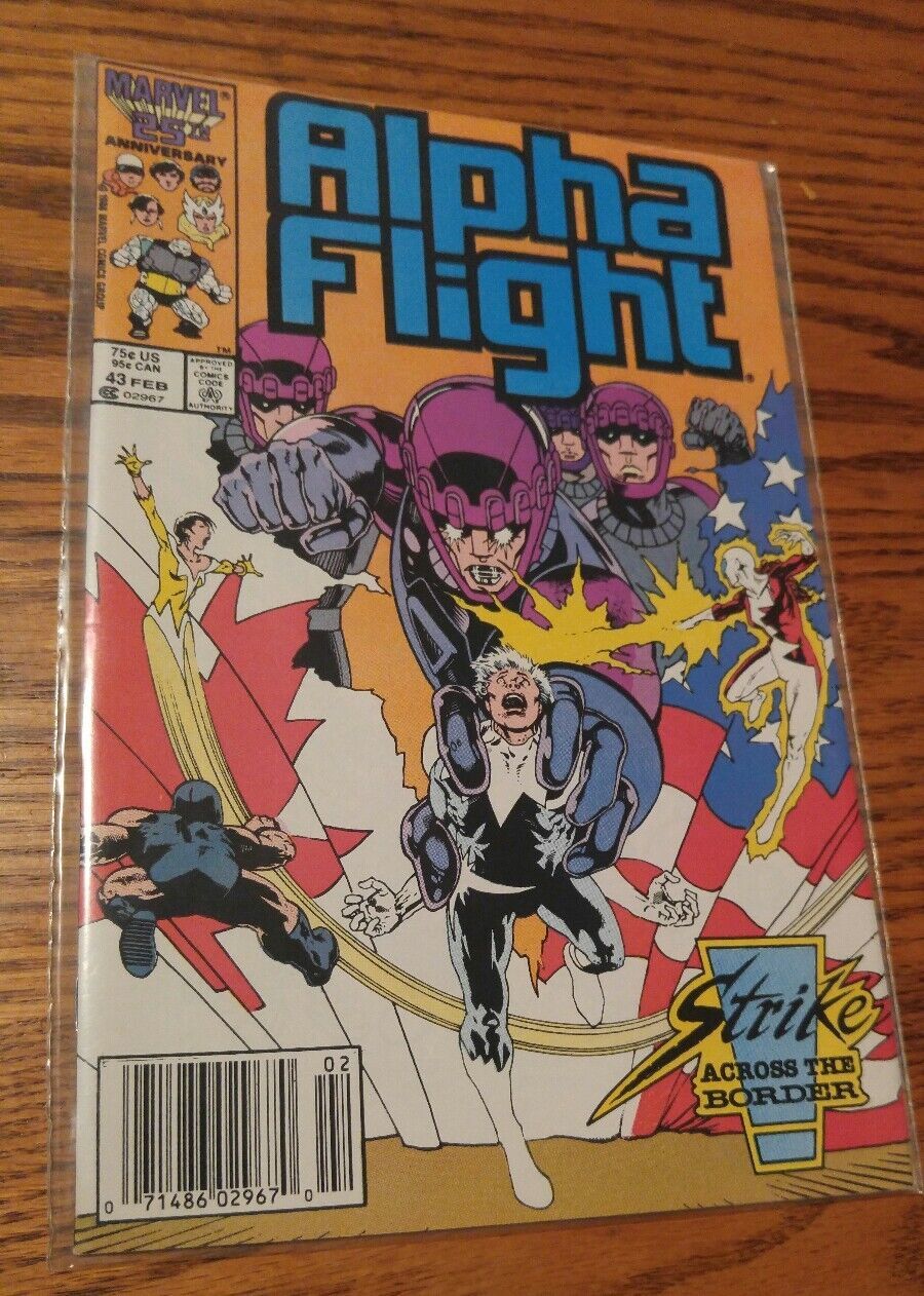 000 Vintage Alpha Flight Marvel Comic Book #43 Strike Across the Border Feb - $7.99