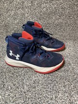 Under Armour Sneakers  Boys  3.5Y Lockdown 4 Basketball Blue 3000389-400 Lace Up - $15.83