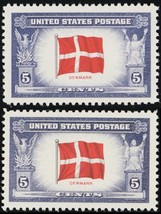 920a, Mint XF NH Reverse Flag Colors Red Over Black With Normal -*- Stuart Katz - $95.00