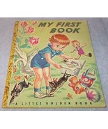 Vintage Little Golden Book My First Book No 10 1942 P Printing - $29.95