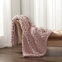 Donna Sharp Plush Chenille Knitted Throw Blanket Cozy  Premium Soft Chic Bedding - £54.47 GBP