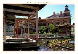Winnipeg Canada Chinatown Buildings Water Vintage Postcard - £7.51 GBP