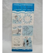 Vintage Hollywood By The Sea Florida Travel Brochure Map - €11,82 EUR