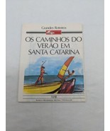 Vintage 1982 The Path Of Summers Santa Catarina Map Brochure - €24,37 EUR
